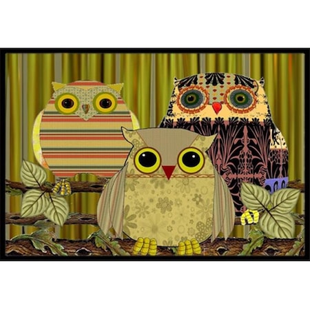 Carolines Treasures Carolines Treasures PJC1091MAT Fall Wisdom Owl Indoor & Outdoor Mat; 18 x 27 in. PJC1091MAT